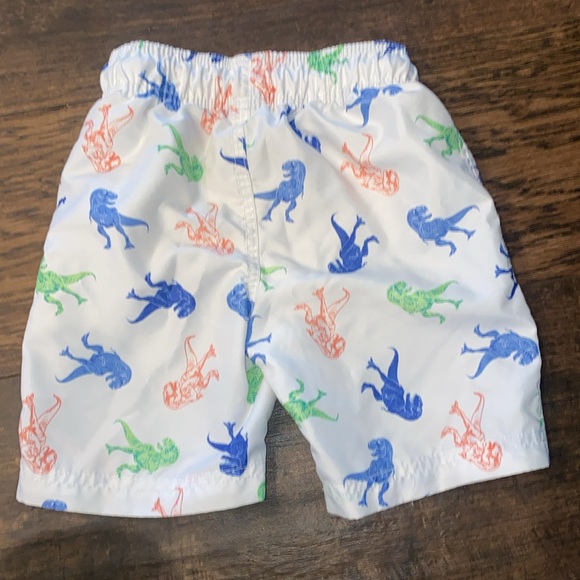 Dinosaur surf swim trunks boys size 4 beach pool swim summer vacation - Picture 3 of 3